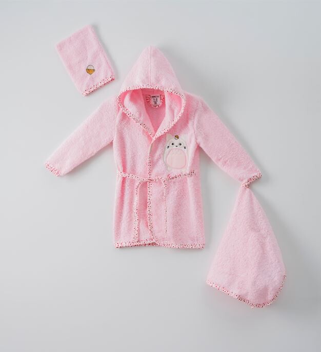 3'lü Bebe Bornoz Set (Kutulu) Ramel Kids 1072-710 - 6
