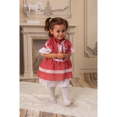 4'LÜ SERİ 6*18 AY HAKİM YAKA FIRFIRLI ELBİSE KidsRoom 1031-5403 - KidsRoom