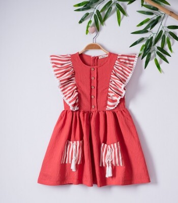 Airobin Elbise Büşra Bebe 1016-221061 Kiremit