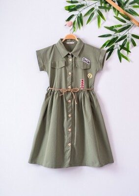 Armalı Elbise Büşra Bebe 1016-221017 Haki
