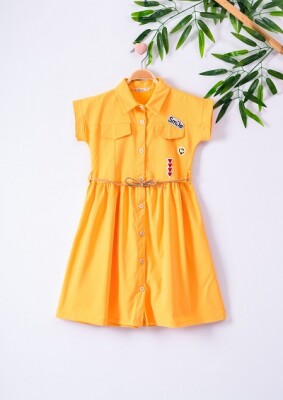 Armalı Elbise Büşra Bebe 1016-221017 Sarı