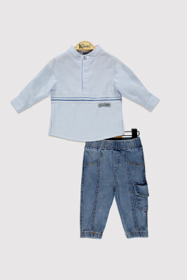 Erkek Bebek Nakışlı Takım 6-18M Kumru Bebe 1075-4229 - Kumru Bebe (1)