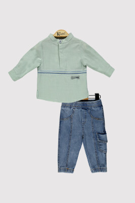 Erkek Bebek Nakışlı Takım 6-18M Kumru Bebe 1075-4229 - Kumru Bebe