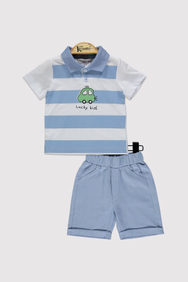 Erkek Bebek Takım 6-18M Kumru Bebe 1075-4397 Beyaz