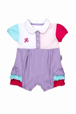 Fırfır Detaylı Tulum Kidexs 1026-60087 Lila
