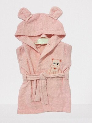 Hipopotam Baskılı Bornoz Babydo 1047-BD 1309 - Babydo (1)