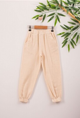 Keten Pantolon Büşra Bebe 1016-221055 Bej