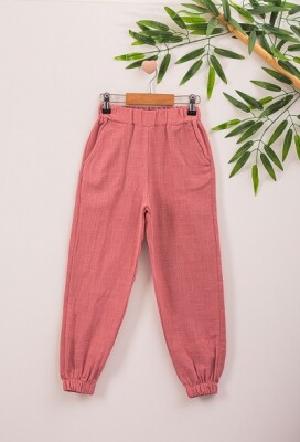 Keten Pantolon Büşra Bebe 1016-221055 Gül Kurusu