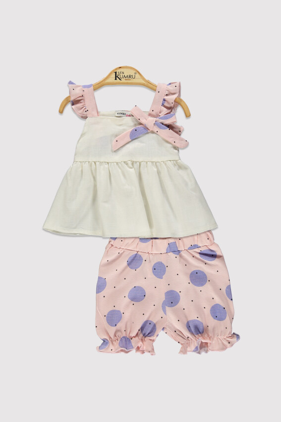 Kız Bebek Askılı Puanlı Takım 6-18M Kumru Bebe 1075-4387 - 1