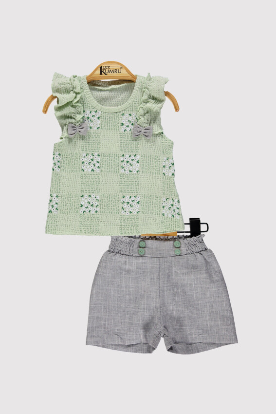 Kız Bebek Bürümcük Şortlu Takım 6-18M Kumru Bebe 1075-4254 - 3