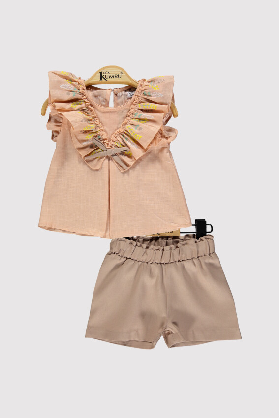 Kız Bebek Yaka Baskılı Takım 6-18M Kumru Bebe 1075-4267 - 3