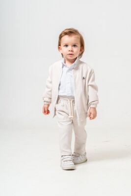 Müslin Kar Desen Mont Bebe Takım 9-24M Lemon 1015-10110 Bej