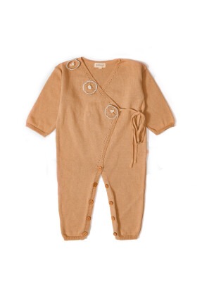 Organic Cotton Floral Romper for Baby Girl Uludağ Triko 1061-21022 - Uludağ Triko