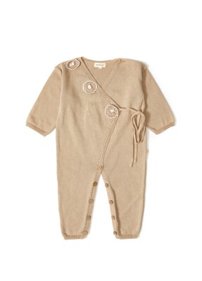 Organic Cotton Floral Romper for Baby Girl Uludağ Triko 1061-21022 - Uludağ Triko (1)