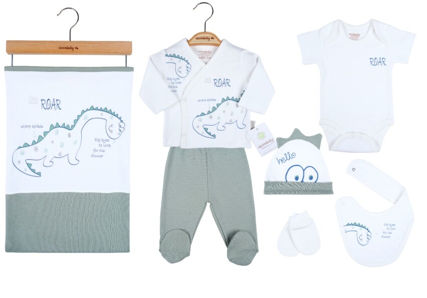 Toptan Bebek 7'li Yenidoğan Takım 0-3M Ciccimbaby 1043-4757 - 1