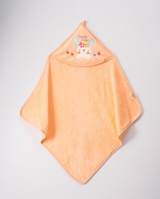 Toptan Bebek Banyo Havlusu 75x80 Ramel Kids 1072-340 Somon
