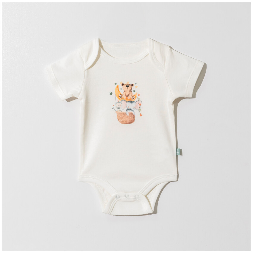 Toptan Bebek Baskılı Body 0-9M Pambuliq 2030-7104 - 1