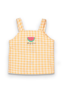 Toptan Bebek Ekoseli Bluz 6-18M Tuffy 1099-9025 - Tuffy