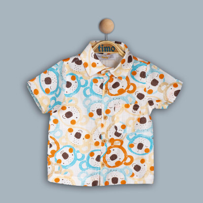 Toptan Bebek Gömlek 6-24M Timo 1018-TE4DÜ042243061 - Timo