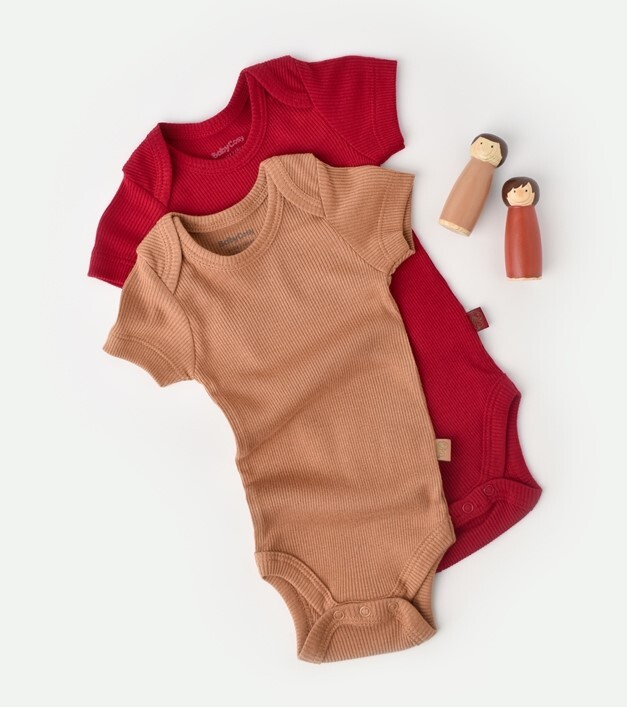 Toptan Bebek Modal 2 Li Kısa Kollu Body Baby Cosy 2022-CSYM11211 - 1