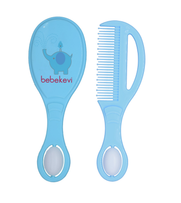 Toptan Bebek Tarak Fırça Seti 0-24M Bebek Evi 1045-BEVİ 1329 - bebekevi
