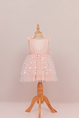 Toptan Bebek Tüllü Elbise 1-4Y BabyRose 1002-4142 - BabyRose