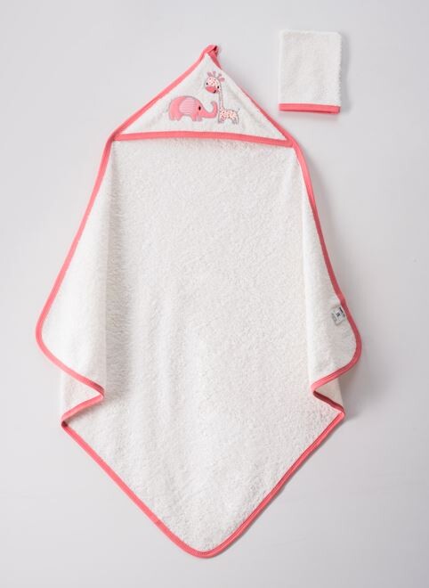 Toptan Bebek Unisex 2'li Banyo Takımı ve Havlusu 75x80 Ramel Kids 1072-354 - 3
