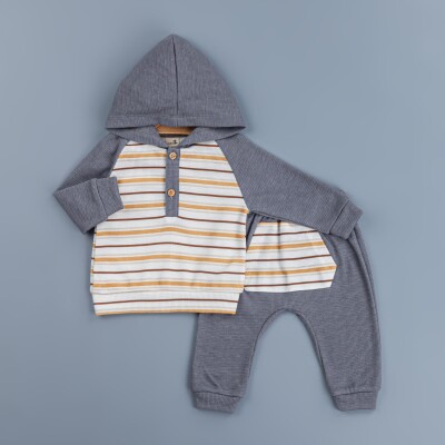 Toptan Erkek Bebek 2'li Eşofman Takım 6-24M BabyZ 1097-4745 - BabyZ (1)