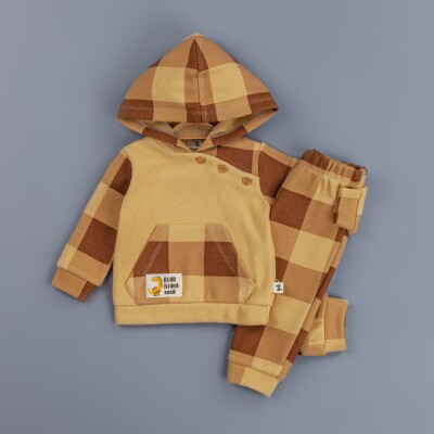 Toptan Erkek Bebek 2'li Eşofman Takım 6-24M BabyZ 1097-4750 - BabyZ