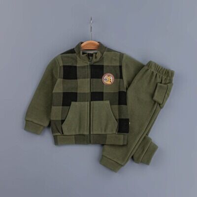 Toptan Erkek Bebek 2'li Eşofman Takımı 6-24M BabyZ 1097-4757 - BabyZ (1)
