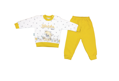 Toptan Erkek Bebek 2'li Pijama Takımı 3-9M Hoppidik 2017-2204 - Hoppidik (1)
