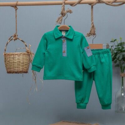 Toptan Erkek Bebek 2'li Takım 6-24M BabyZ 1097-4749 - BabyZ