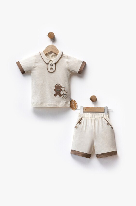 Toptan Erkek Bebek 2li Takım 6-24M Bebbemini 2065-BM-2384 - 3