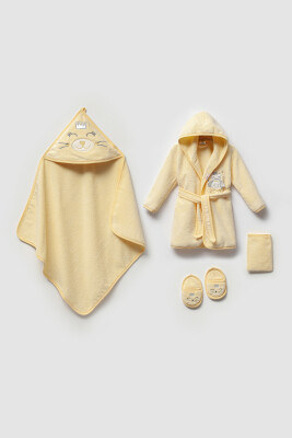 Toptan Erkek Bebek 4'lü Banyo Seti 0-36M Ramel Kids 1072-703E - Ramel Kids (1)
