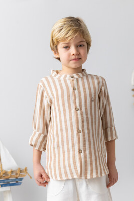 Toptan Erkek Bebek Gömlek 6-24M Mininio 2062-251M1LBT83 - 1