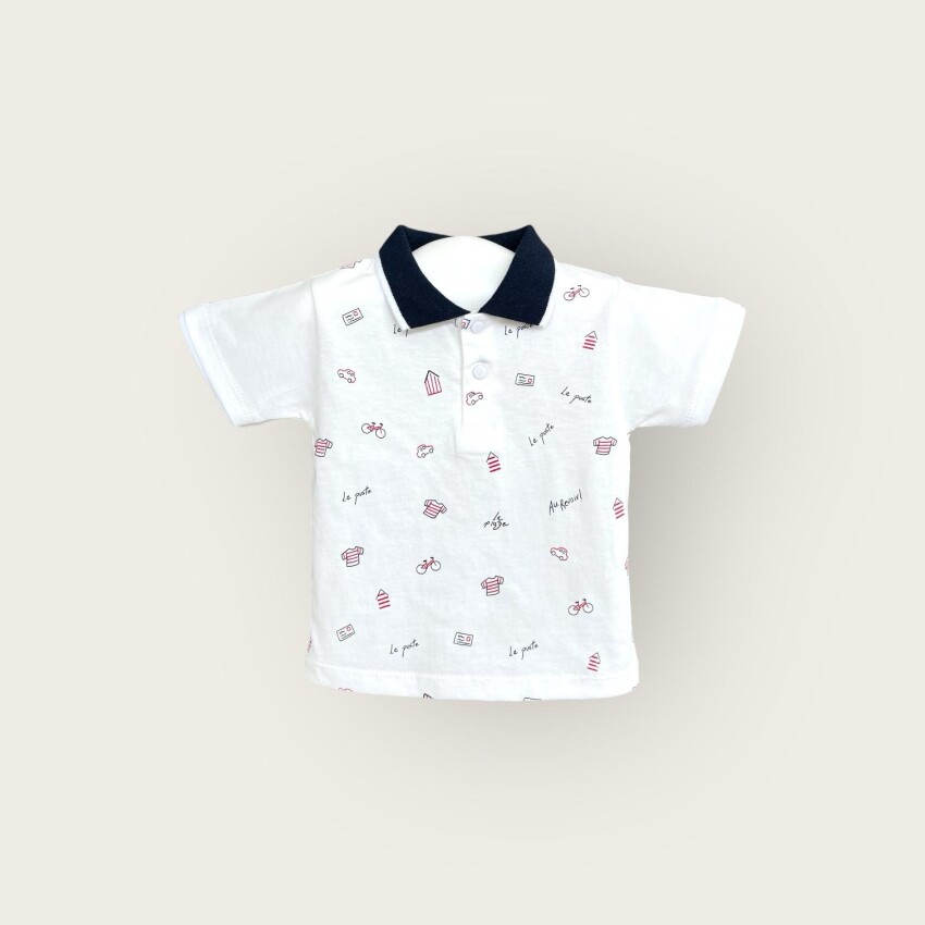 Toptan Erkek Bebek Tişört 6-18M Algiy Mini 2047-3550 - 3