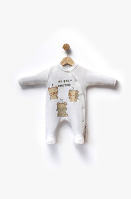 Toptan Erkek Bebek Tulum 0-6M Flexi Baby 2063-252408 - 2