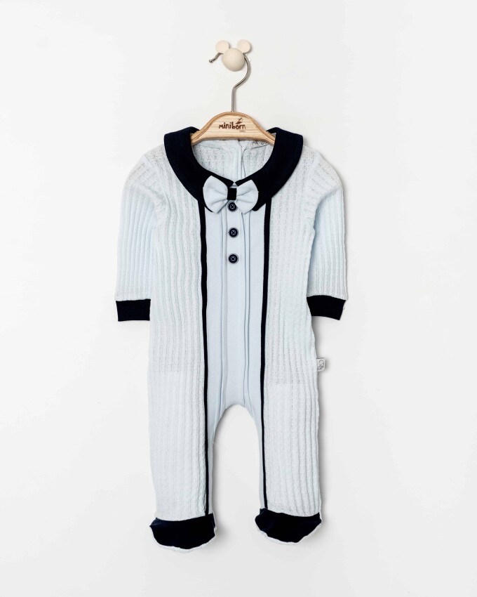 Toptan Erkek Bebek Tulum 0-6M Miniborn 2019-6347 - 1