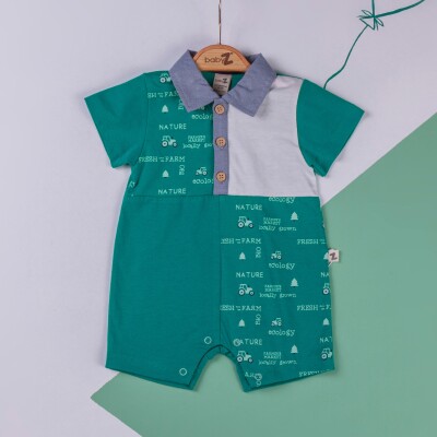 Toptan Erkek Bebek Tulum 3-12M BabyZ 1097-4271 - 1
