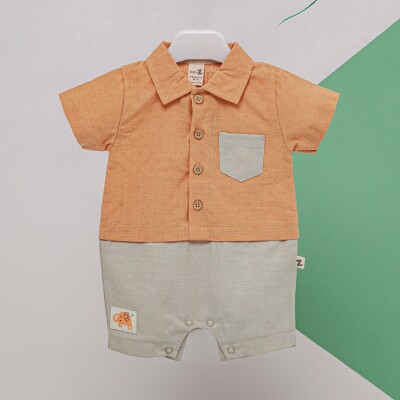 Toptan Erkek Bebek Tulum 3-12M BabyZ 1097-4327 - BabyZ