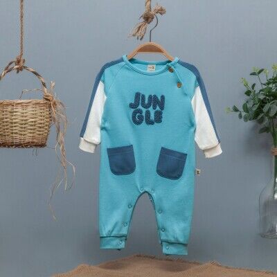 Toptan Erkek Bebek Tulum 3-12M BabyZ 1097-4344 - BabyZ (1)