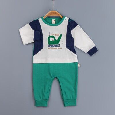 Toptan Erkek Bebek Tulum 3-12M BabyZ 1097-4348 - BabyZ