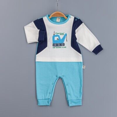 Toptan Erkek Bebek Tulum 3-12M BabyZ 1097-4348 - BabyZ (1)