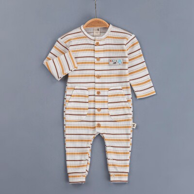 Toptan Erkek Bebek Tulum 3-12M BabyZ 1097-4349 - BabyZ