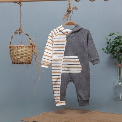 Toptan Erkek Bebek Tulum 3-12M BabyZ 1097-4350 - BabyZ (1)