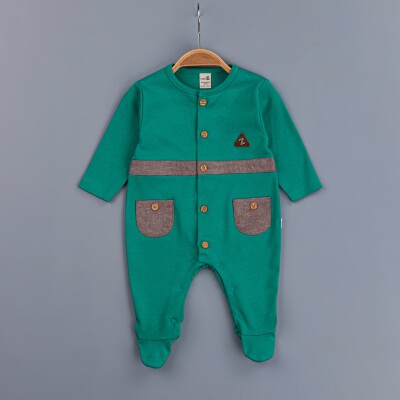 Toptan Erkek Bebek Tulum 3-12M BabyZ 1097-4358 - BabyZ