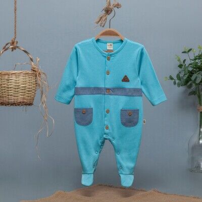 Toptan Erkek Bebek Tulum 3-12M BabyZ 1097-4358 - BabyZ (1)