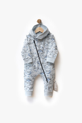 Toptan Erkek Bebek Tulum 6-24M Flexi Baby 2063-252394 Bebe Mavisi