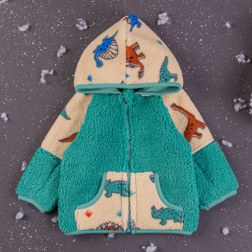 Toptan Erkek Bebek Welsoft Kapüşonlu Hırka 6-24M BabyZ 1097-4753 - 1