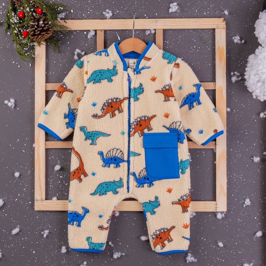 Toptan Erkek Bebek Welsoft Tulum 3-12M BabyZ 1097-4375 - 3